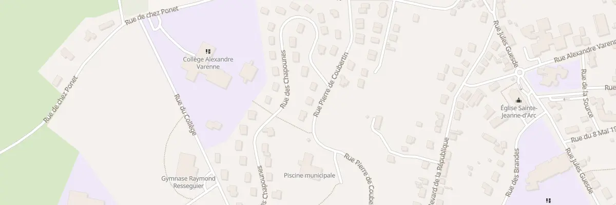 Plan du 19 Rue Pierre de Coubertin à Saint-Éloy-les-Mines