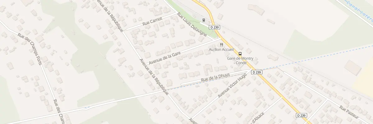 Plan du 9B Av de la Gare à Montry