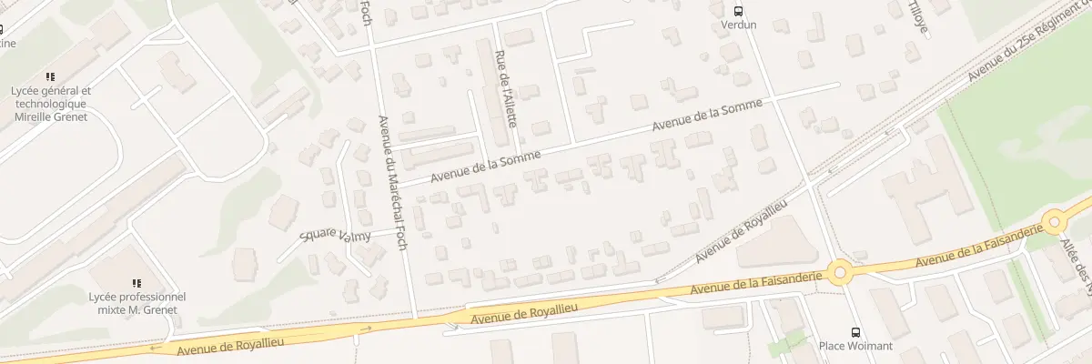 Plan du 23 Av de la Somme à Compiègne