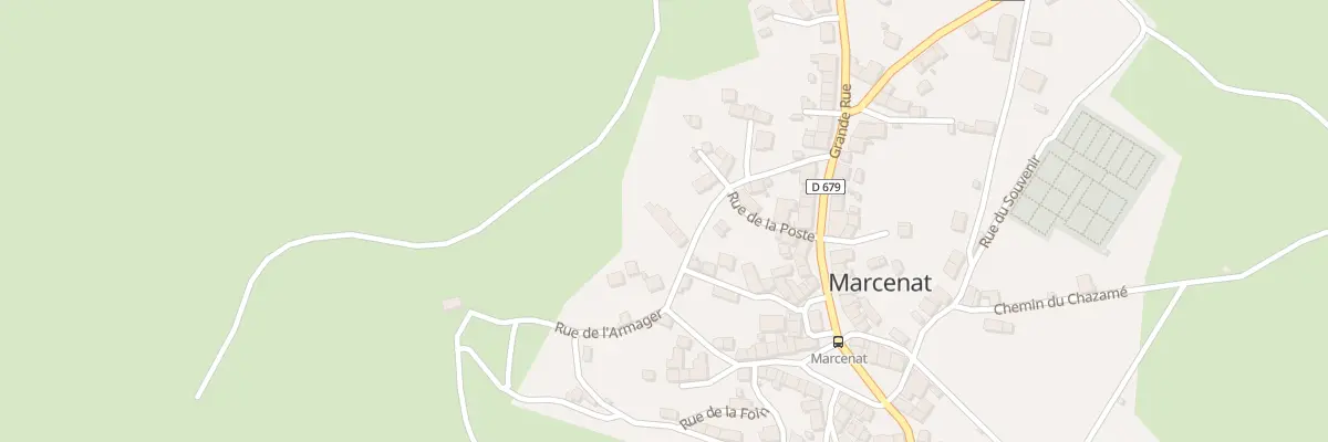 Plan du 13 Rue de la Fumade à Marcenat