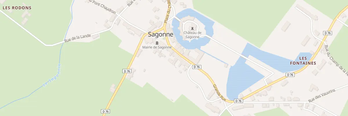 Plan du 57 Le Bourg à Sagonne