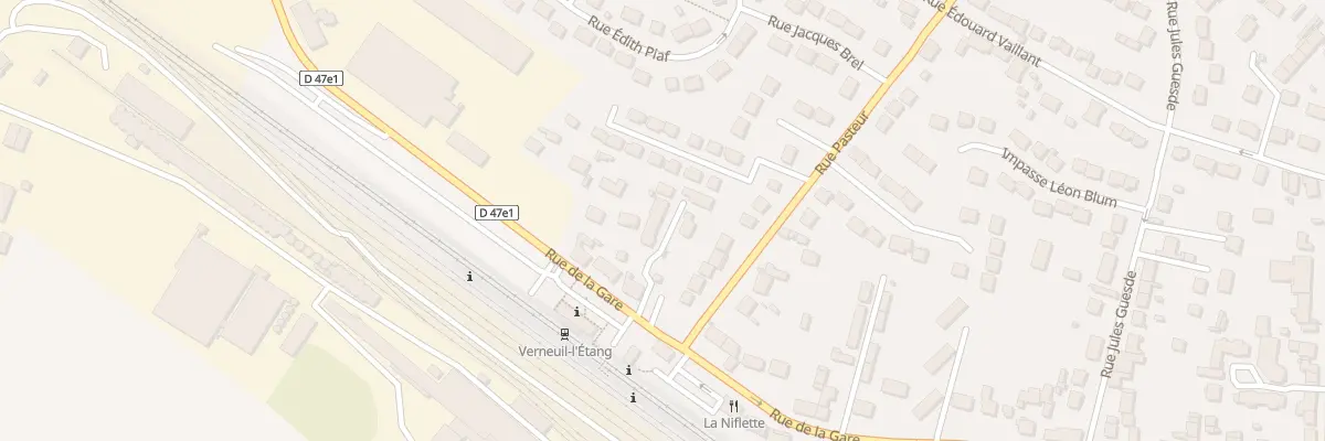 Plan du 46 Rue de la Gare à Verneuil-l’Étang