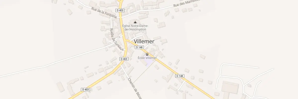 Plan du 7 Rue de la Mairie à Villemer