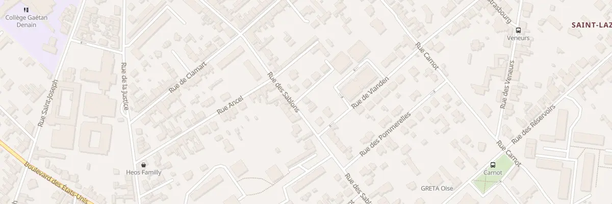 Plan du 39 Rue des Sablons à Compiègne