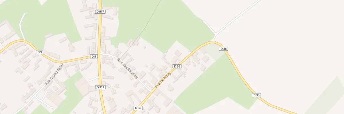 Plan du 20 Rue de Mory à Ervillers