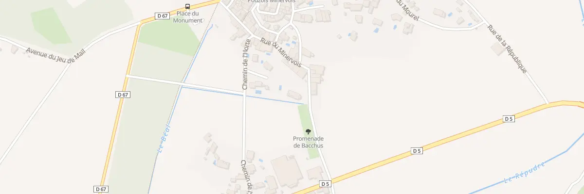 Plan du 16 Rue du Minervois à Pouzols-Minervois