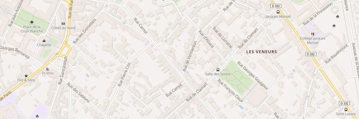 Plan du 33 Rue Carnot à Compiègne