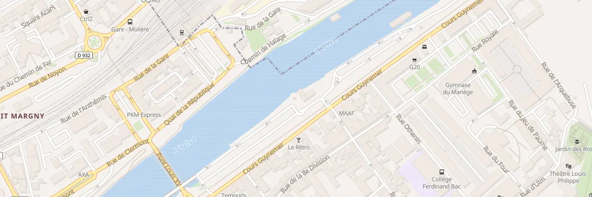 Plan du 1 Rue Saint-Simon à Compiègne