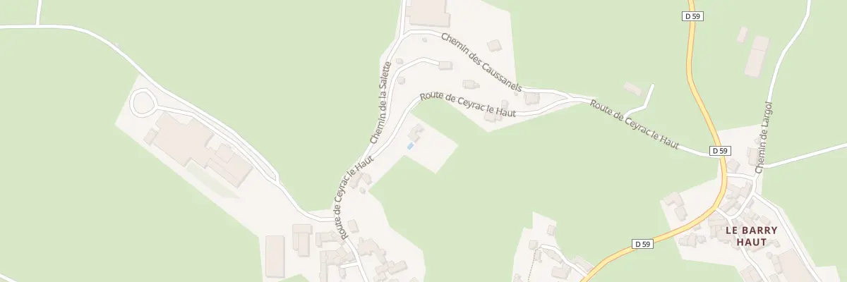 Plan du 1084 Les Vignottes à Gabriac