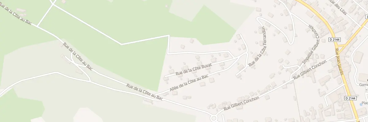 Plan du 322 Rue de la Côte Buvat à Saint-Éloy-les-Mines