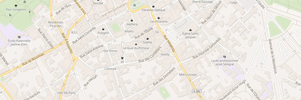 Plan du 14 Rue des Lombards à Compiègne