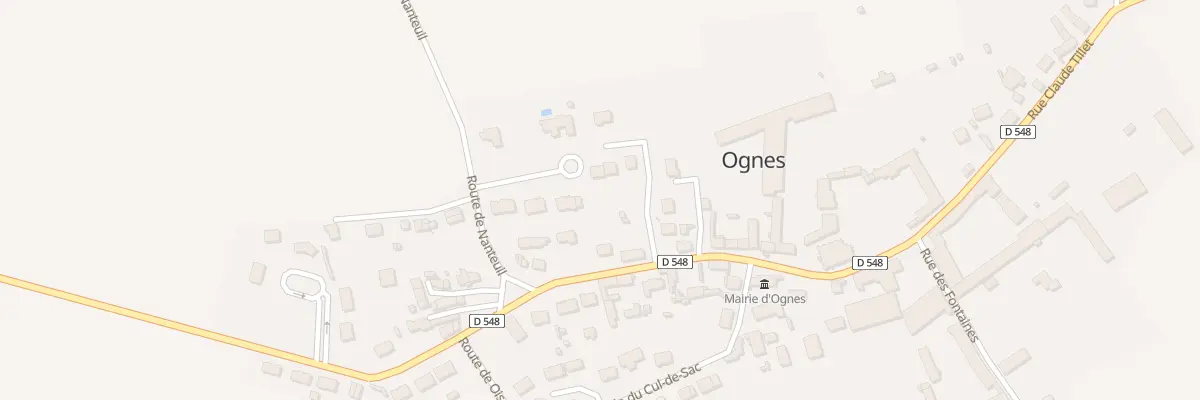 Plan du 36 Rue Claude Tillet à Ognes