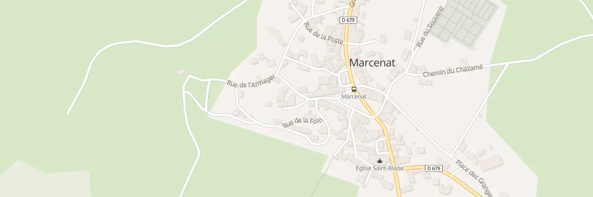 Plan du 2 Imp de la Roche à Marcenat