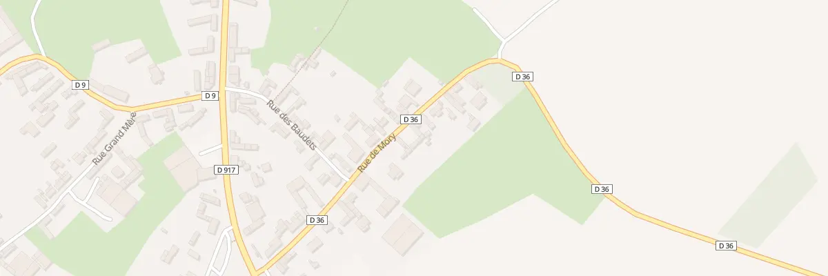 Plan du 9 Rue de Mory à Ervillers