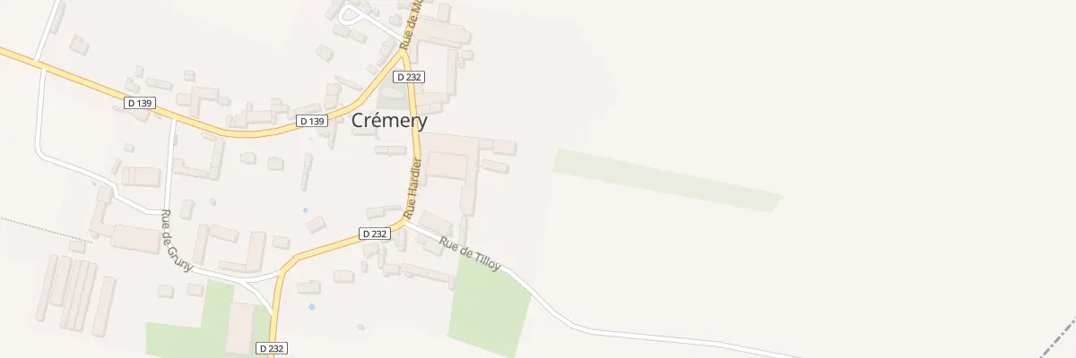 Plan du 5 Rue Hardier à Crémery