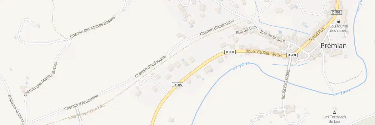 Plan du 5617 Rte de St Pons à Prémian