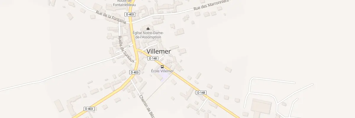Plan du 2 Imp des Fleurs à Villemer