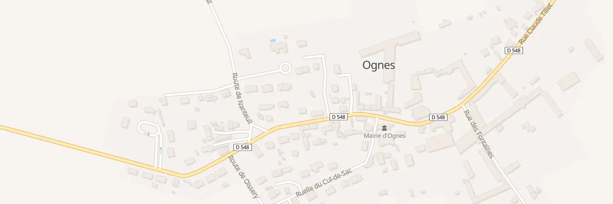 Plan du 40 Rue Claude Tillet à Ognes