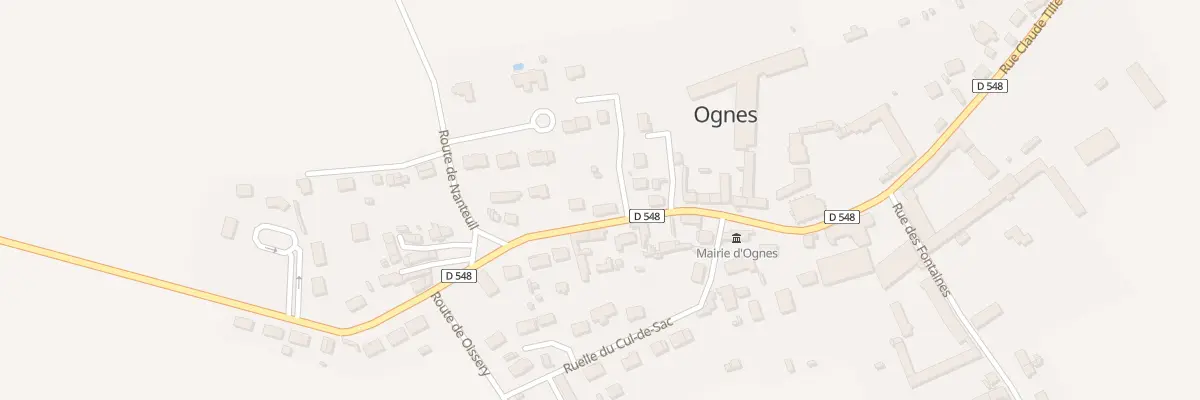 Plan du 38 Rue Claude Tillet à Ognes