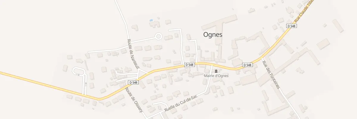 Plan du 38 Rue Claude Tillet à Ognes