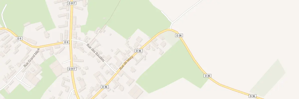 Plan du 13 Rue de Mory à Ervillers