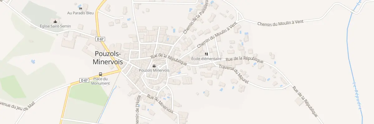 Plan du 17 Rue de la République à Pouzols-Minervois