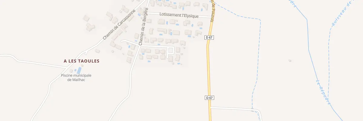 Plan du 8 Lot. les Prats à Mailhac