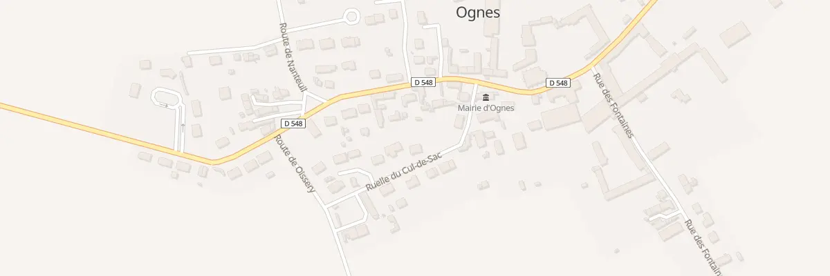 Plan du 13 Rle du Cul de Sac à Ognes