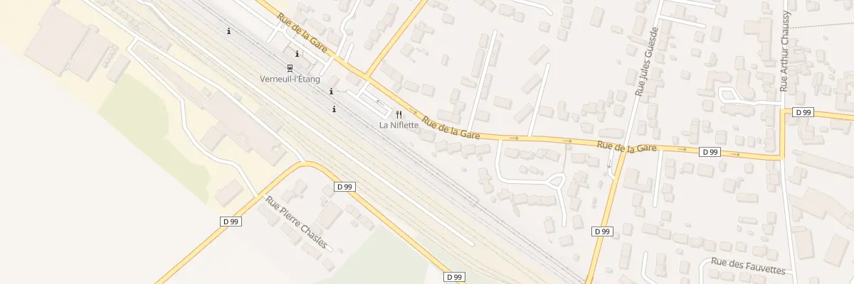 Plan du 33 Rue de la Gare à Verneuil-l’Étang