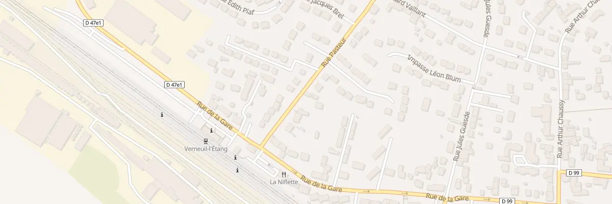 Plan du 8B Rue Pasteur à Verneuil-l’Étang