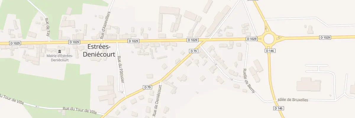 Plan du 2 Rue de Nesle à Estrées-Deniécourt