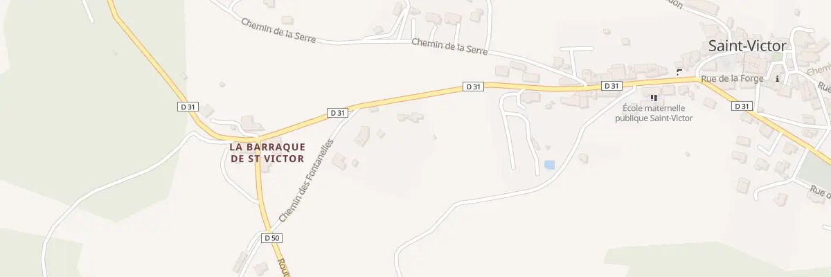 Plan du 5305 La Tioule à Saint-Victor-et-Melvieu