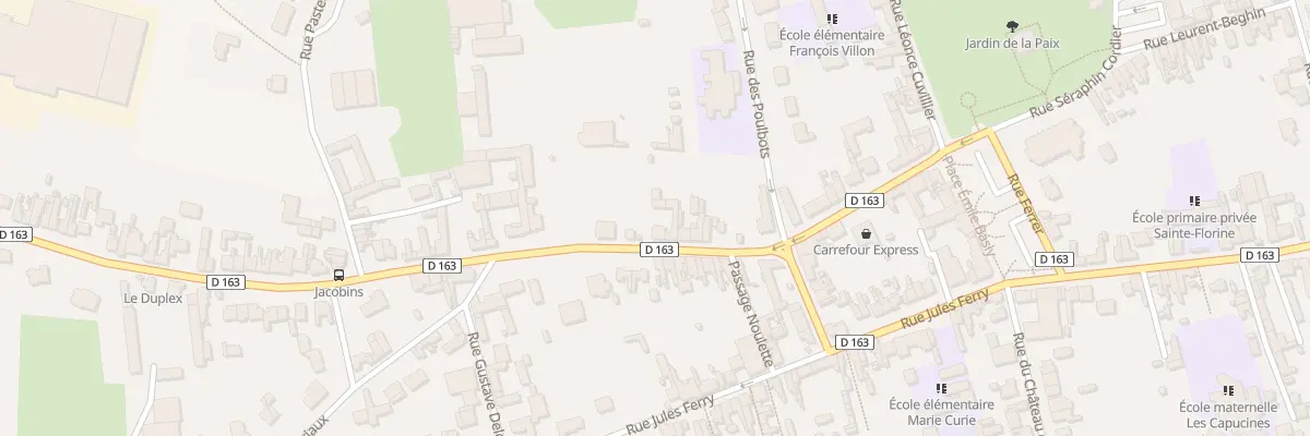 Plan du 25 Rue Jean Jaurès à Douvrin