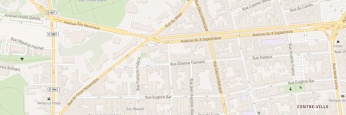 Plan du 44 Rue du Champ de Mars à Lens