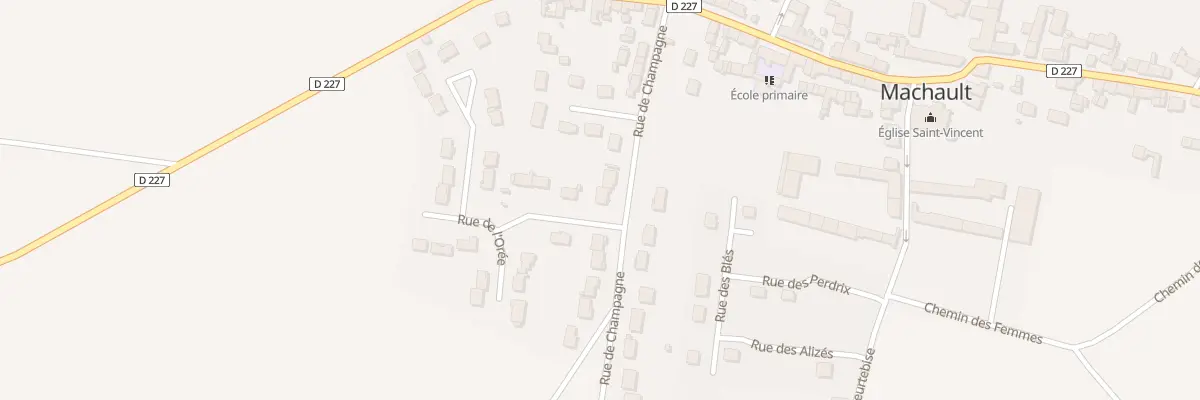Plan du 16 Rue de Champagne à Machault