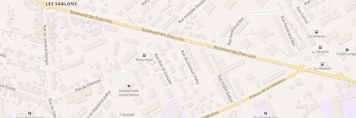 Plan du 6 Rue du Docteur Théry à Compiègne