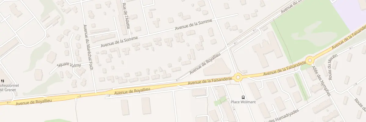Plan du 6 Av de Royallieu à Compiègne