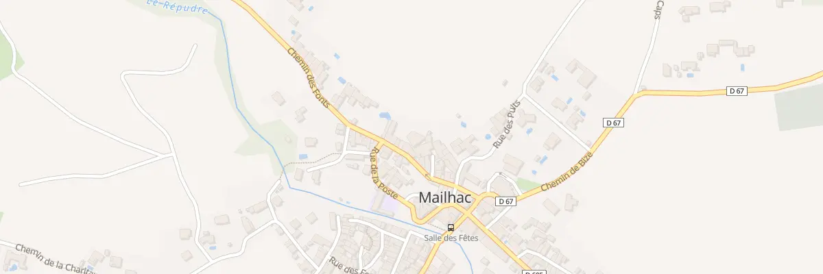 Plan du 33 Che des Fonts à Mailhac