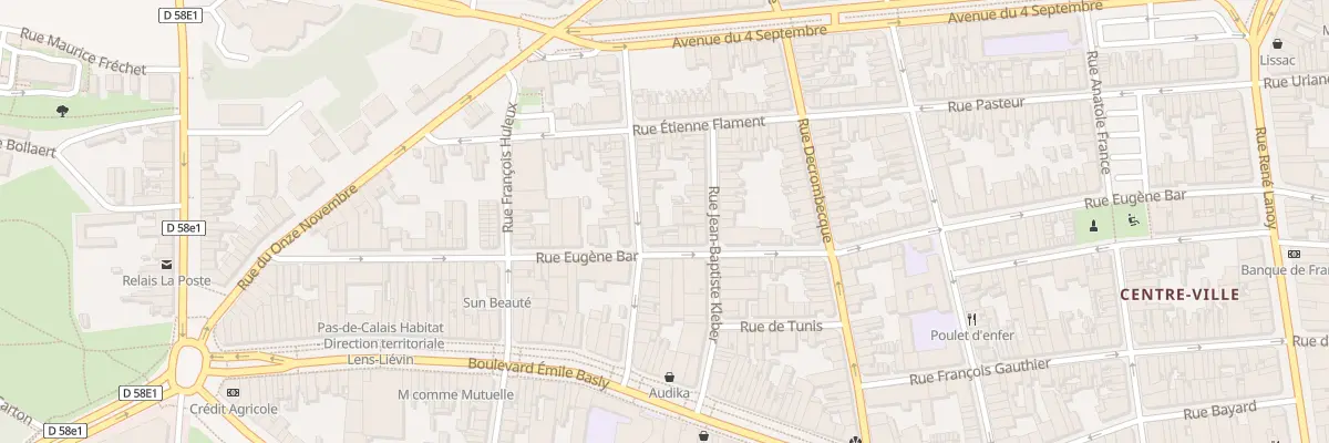 Plan du 24 Rue du Champ de Mars à Lens