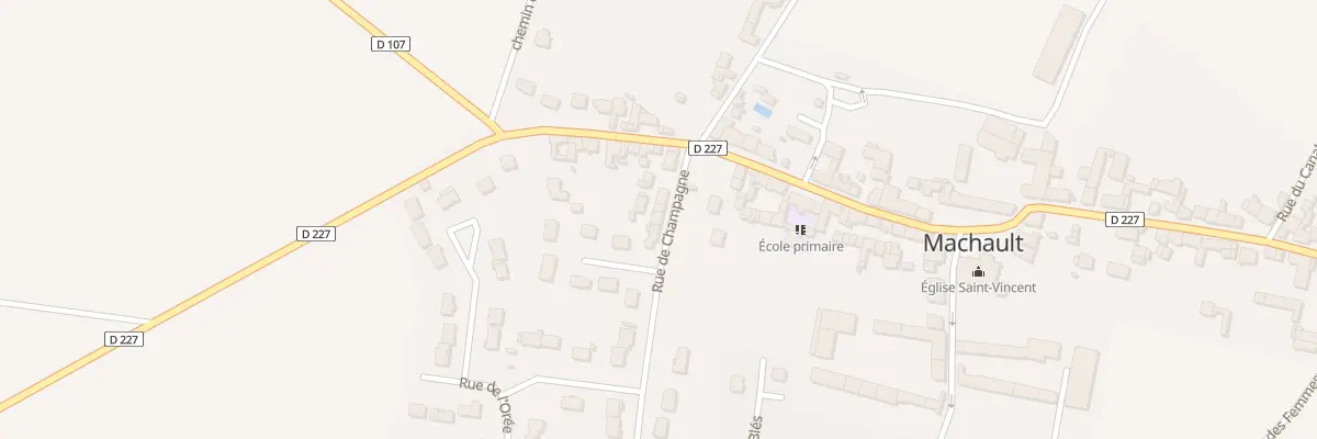 Plan du 8 Rue de Champagne à Machault