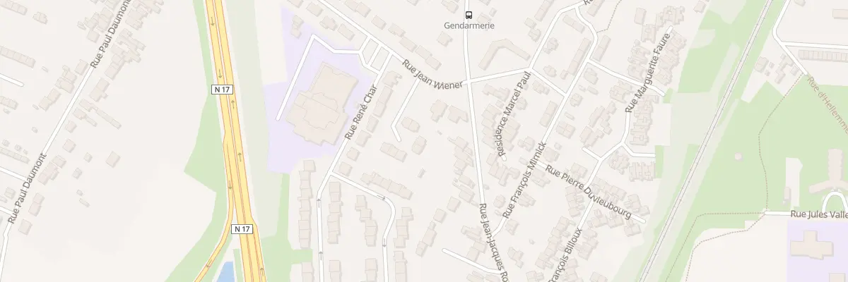 Plan du 1 Rue Jean Wiener à Avion