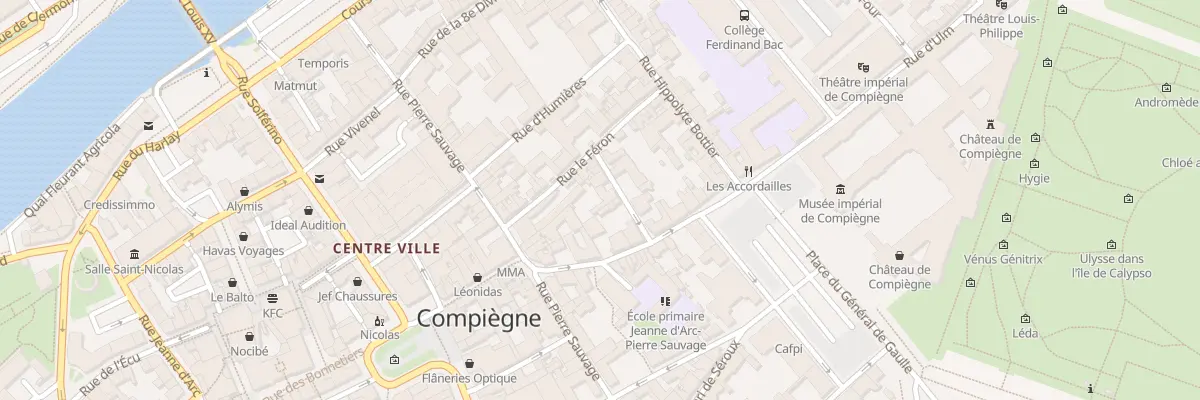 Plan du 6B Rue Saint-Louis à Compiègne