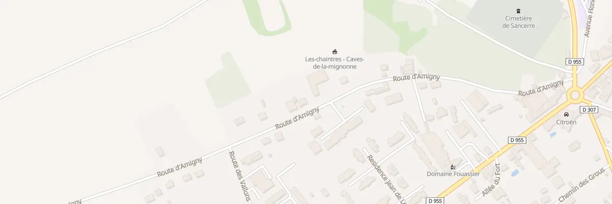 Plan du 418 Rte d’Amigny à Sancerre