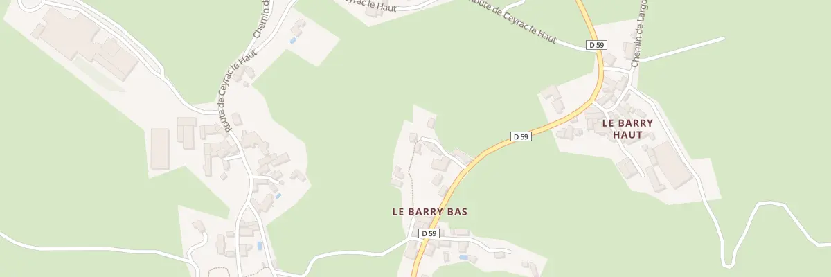 Plan du 5159 Le Barry Bas à Gabriac