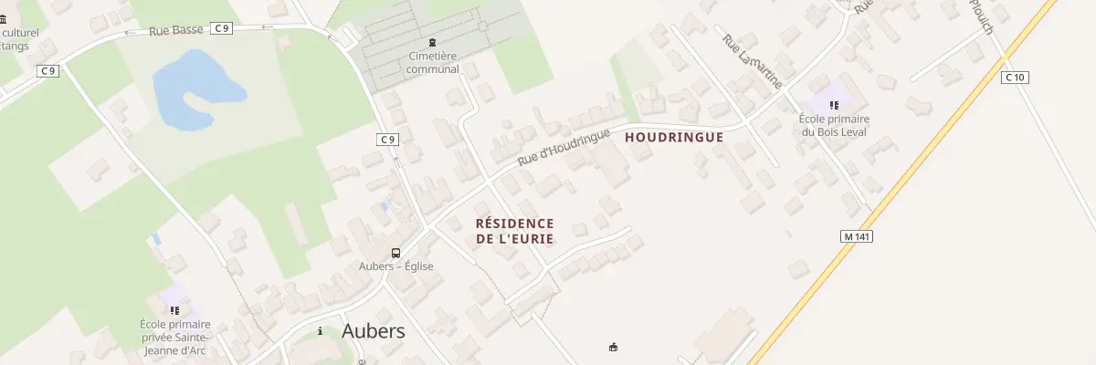 Plan du 10 Rue d’Houdringue à Aubers