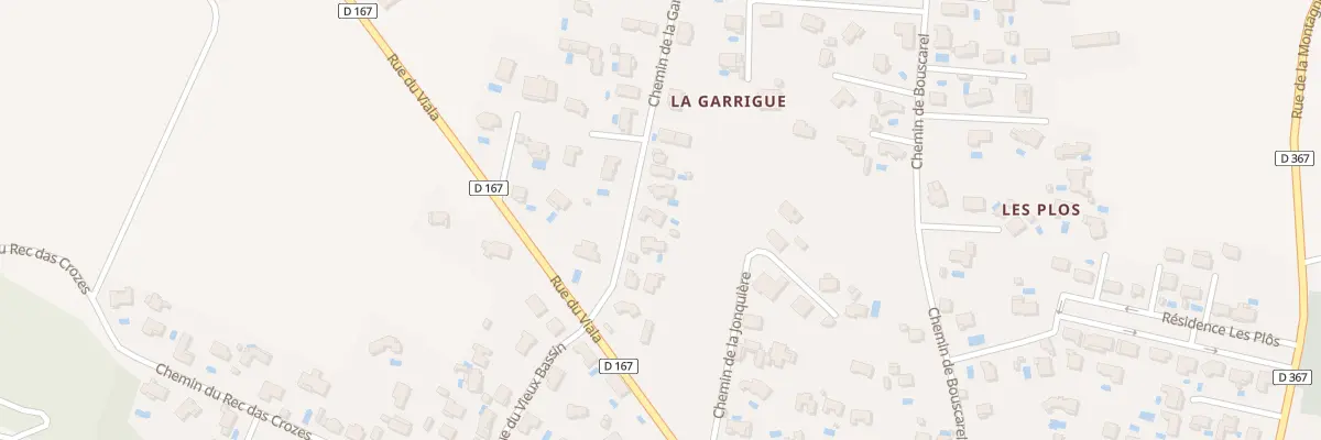 Plan du 6 Che de la Garrigue à Paraza