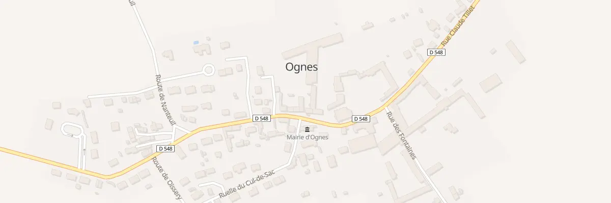 Plan du 26 Rue Claude Tillet à Ognes