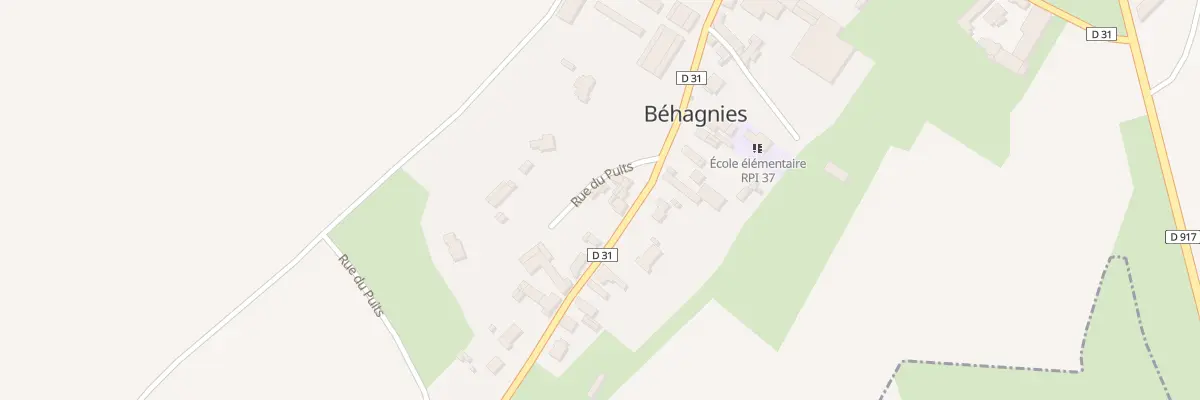 Plan du 3 Rue du Puits à Béhagnies