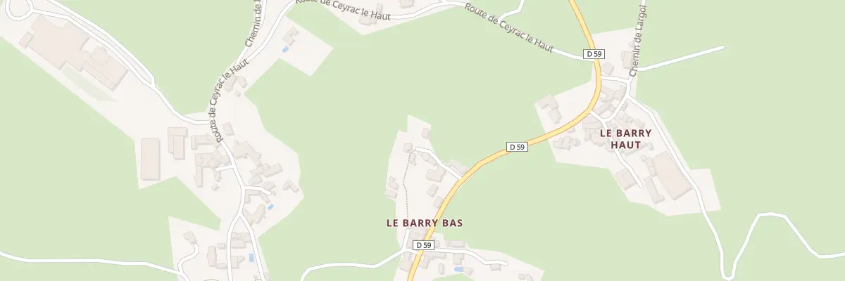 Plan du 155 Le Barry Bas à Gabriac