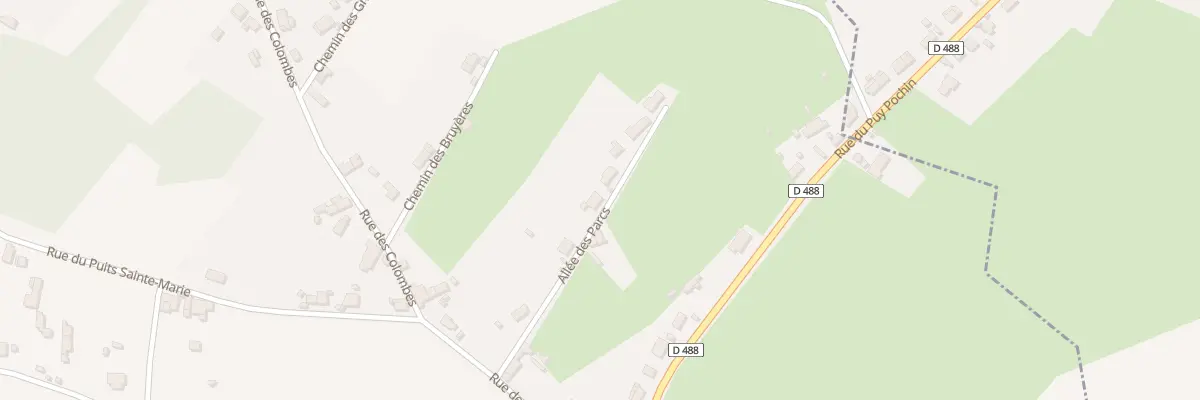 Plan du 7 All des Parcs à Montvicq
